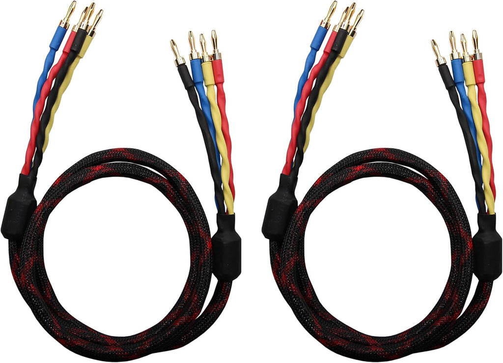 Speaker Cable 4 Banana Plugs 1pair Set 2.5M S626785